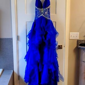 Nina Canacci 4064 royal blue prom dress size 8